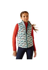 Dziewczęca kurtka puchowa bez rękawów Ariat Bella. Kolor: niebieski. Materiał: puch. Długość rękawa: bez rękawów. Styl: młodzieżowy #1