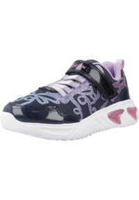 Geox - Kapcie GEOX J ASSISTER GIRL Niebieski. Okazja: na co dzień. Kolor: niebieski. Materiał: syntetyk, tkanina