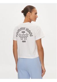 Tommy Jeans T-Shirt Retro DW0DW17831 Biały Boxy Fit. Kolor: biały. Materiał: bawełna. Styl: retro #3