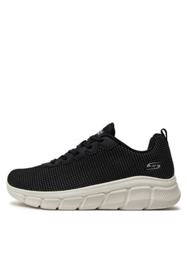skechers - Skechers Sneakersy Bobs B Flex-Visionary Essence 117346/BLK Czarny. Kolor: czarny. Materiał: materiał, mesh