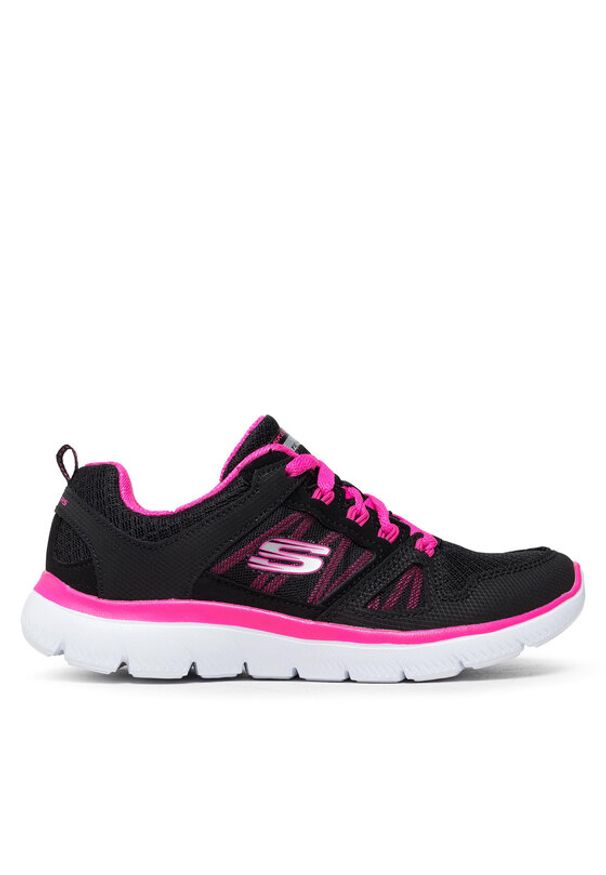 skechers - Skechers Sneakersy New World 12997/BKHP Czarny. Kolor: czarny. Materiał: skóra