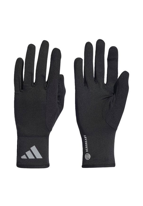 Adidas - AEROREADY Gloves. Kolor: wielokolorowy, czarny, szary. Materiał: materiał