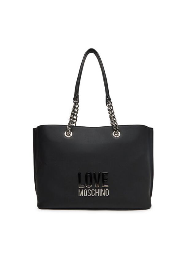 Love Moschino - LOVE MOSCHINO Torebka JC4257PP0MKD000B Czarny. Kolor: czarny. Materiał: skórzane