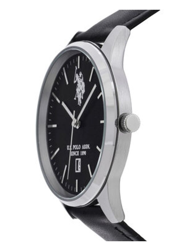 U.S. Polo Assn. Zestaw zegarek i bransoletka Owen USP6175TW Czarny. Kolor: czarny