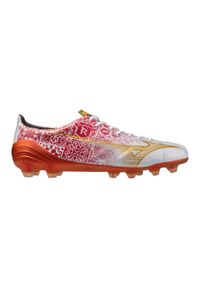 Buty piłkarskie Mizuno Alfa Sr4 Jpn FG. Kolor: biały, żółty, wielokolorowy. Sport: piłka nożna