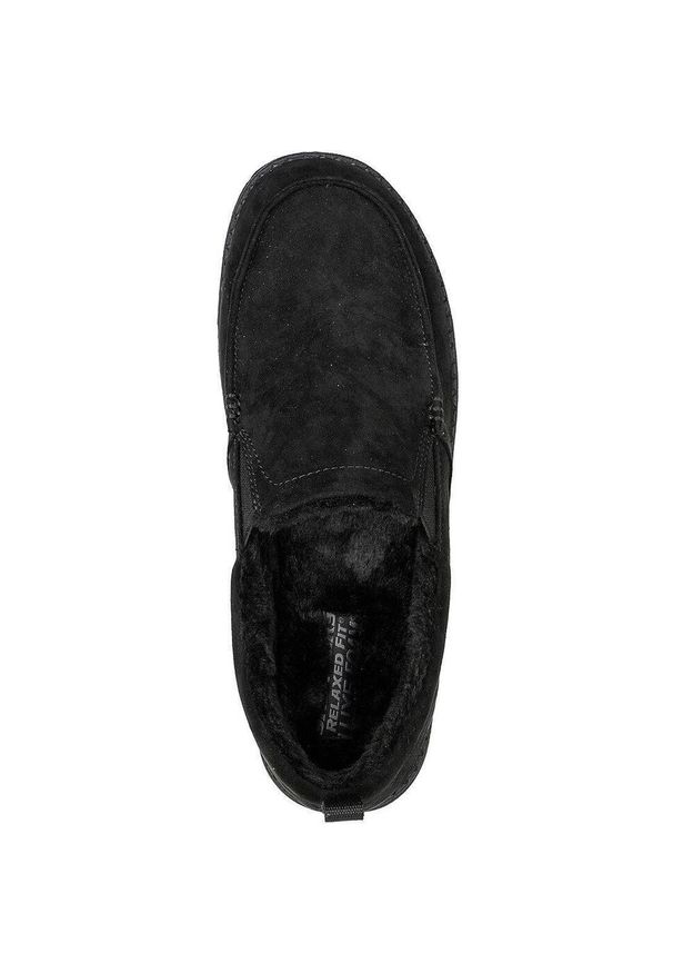 skechers - Adidasy Skechers Melson - Willmore, Mężczyźni. Kolor: czarny. Materiał: materiał