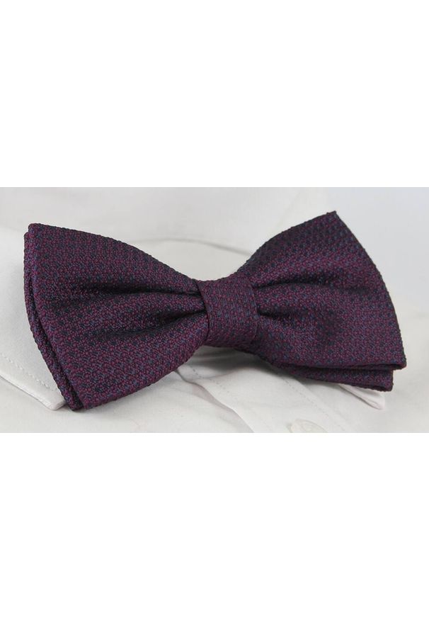 Mucha Męska z Poszetką - Alties - Bardzo Ciemne Bordo i Granat. Styl: sportowy, elegancki