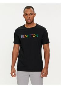 United Colors of Benetton - United Colors Of Benetton T-Shirt 3I1XU100A Czarny Regular Fit. Kolor: czarny. Materiał: bawełna #1