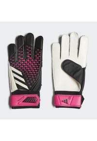 Adidas - Rękawice bramkarskie adidas Predator Training. Kolor: różowy, biały, czarny, wielokolorowy. Materiał: materiał