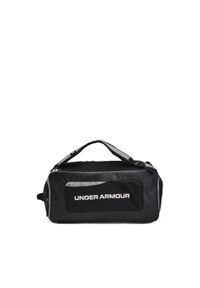 Torba Under Armour Contain Duo Medium BP Duffle - castlerock medium/black/white. Kolor: czarny