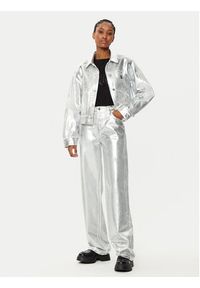 Armani Exchange Spodnie materiałowe XW000056 AF10836 M8047 Srebrny Relaxed Fit. Kolor: srebrny. Materiał: bawełna #4