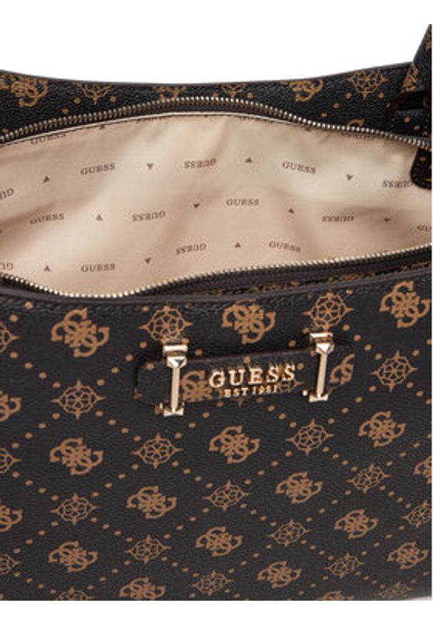 Guess Torebka Carrie Logo HWGP98 98220 Brązowy. Kolor: brązowy. Materiał: skórzane