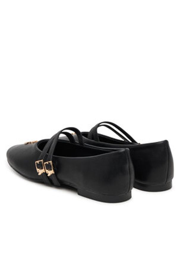 Patrizia Pepe Baleriny PPJ927.31 Czarny. Kolor: czarny. Materiał: skóra