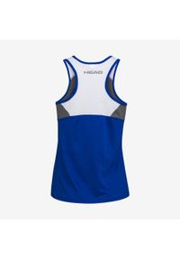Head - Koszulka bez rękawów damska CLUB 22 Tank Top. Kolor: niebieski. Materiał: poliester. Długość rękawa: bez rękawów. Wzór: aplikacja