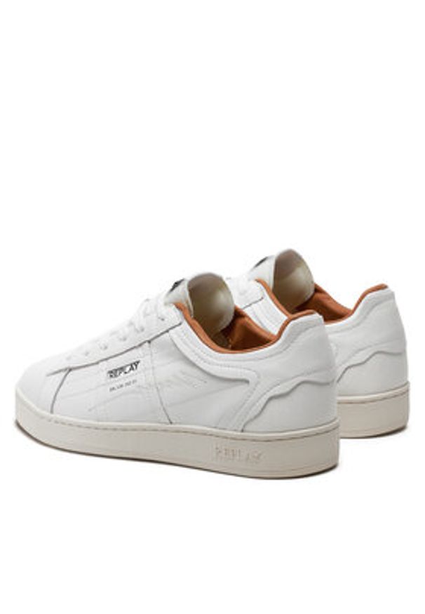 Replay Sneakersy GMZ3B.000.C0017L Biały. Kolor: biały. Materiał: skóra