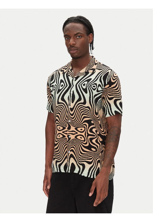 Volcom Koszula Filip Rygalski A0412506 Kolorowy Boxy Fit. Materiał: wiskoza. Wzór: kolorowy