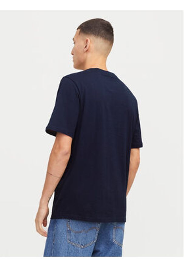 Jack & Jones - Jack&Jones T-Shirt Colton 12268439 Granatowy Standard Fit. Kolor: niebieski. Materiał: bawełna