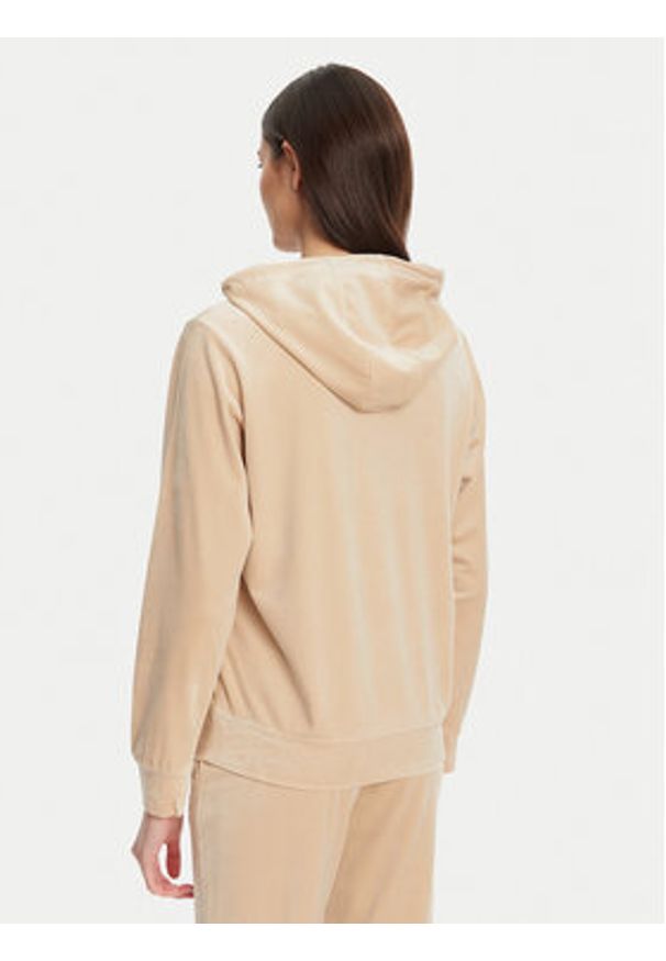 Guess Bluza V4RQ25 K0232 Beżowy Regular Fit. Kolor: beżowy. Materiał: syntetyk