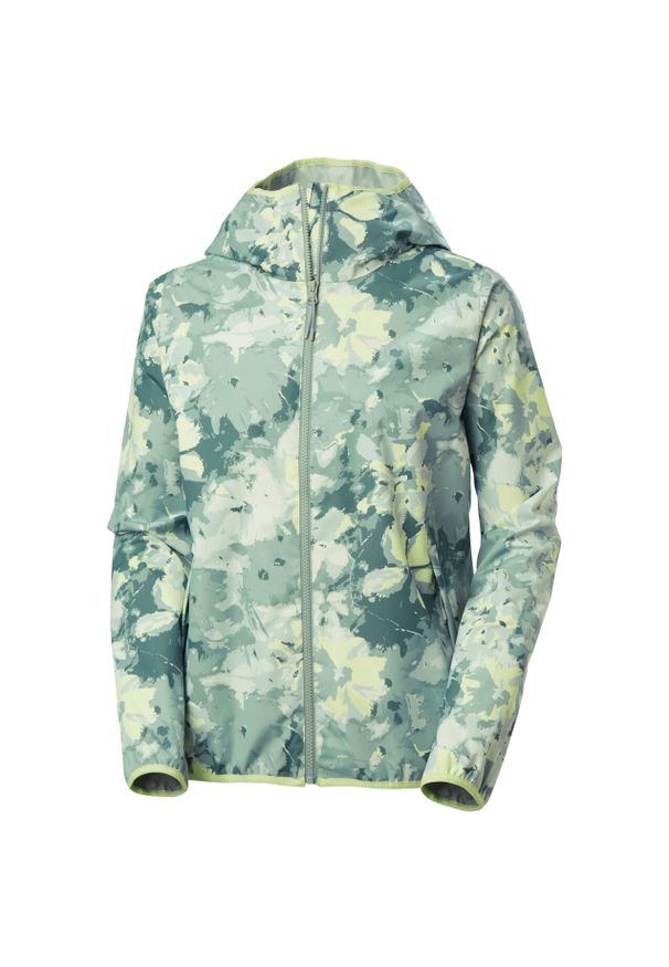 Damska kurtka wodoodporna Helly Hansen Graphic. Kolor: szary, wielokolorowy, zielony