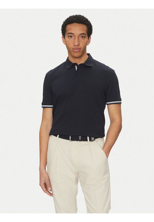 JOOP! Jeans Polo 15 JJJ-17Amare 30046012 Granatowy Modern Fit. Typ kołnierza: polo. Kolor: niebieski. Materiał: bawełna