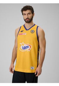 4f - 4F Koszulka meczowa replika domowa z sezonu 2025/26 męska 4F x Arka Gdynia - żółta XS. Kolor: wielokolorowy. Materiał: materiał. Wzór: nadruk. Sport: fitness #1