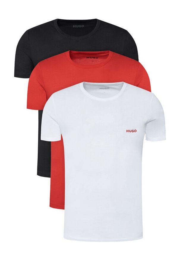 Hugo - HUGO Komplet t-shirtów 50532811 Kolorowy Regular Fit. Materiał: bawełna. Wzór: kolorowy