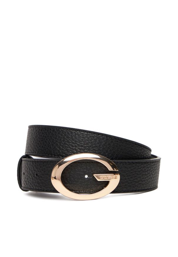 Guess Pasek Damski BW9306 P5430 Czarny. Kolor: czarny. Materiał: skóra