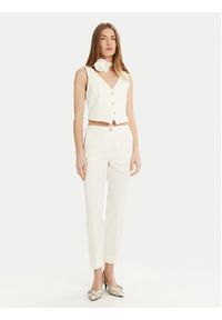 Marella Kamizelka Camper 2513911034 Biały Slim Fit. Kolor: biały. Materiał: syntetyk #3