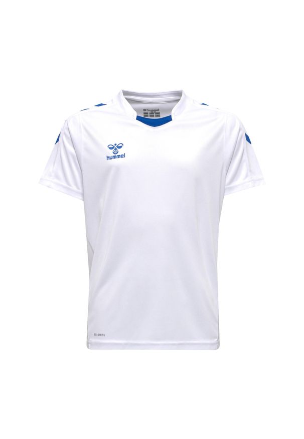Koszulka sportowa z krótkim rękawem dziecięca Hummel Core XK Kids Poly Jersey S/. Kolor: biały, niebieski, wielokolorowy. Materiał: jersey. Długość rękawa: krótki rękaw. Długość: krótkie