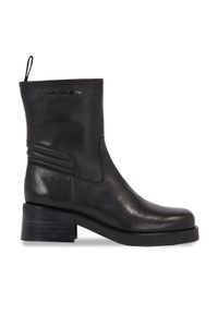 Calvin Klein Jeans Botki Biker Boot Lth Wn YW0YW01330 Czarny. Kolor: czarny. Materiał: skóra #1