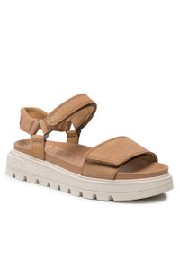 Sandały Timberland Ray City Sandal Ankl Strp TB0A2QX3CW81 Medium Beige Nubuck. Kolor: brązowy. Materiał: skóra, nubuk