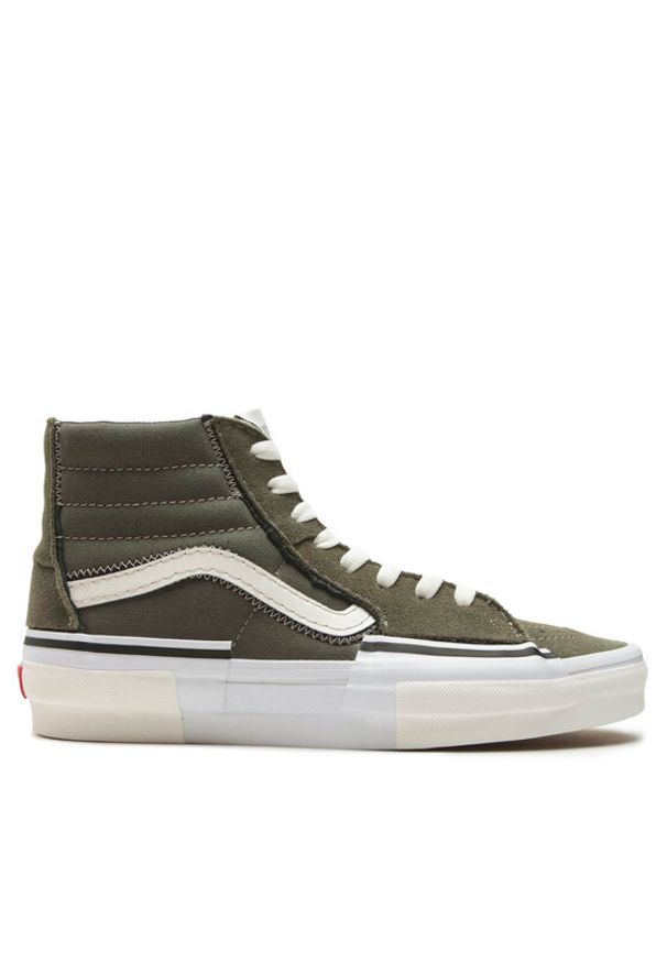 Vans Tenisówki Sk8-Hi Reconst VN0005UKOLO1 Zielony. Kolor: zielony. Materiał: skóra, zamsz