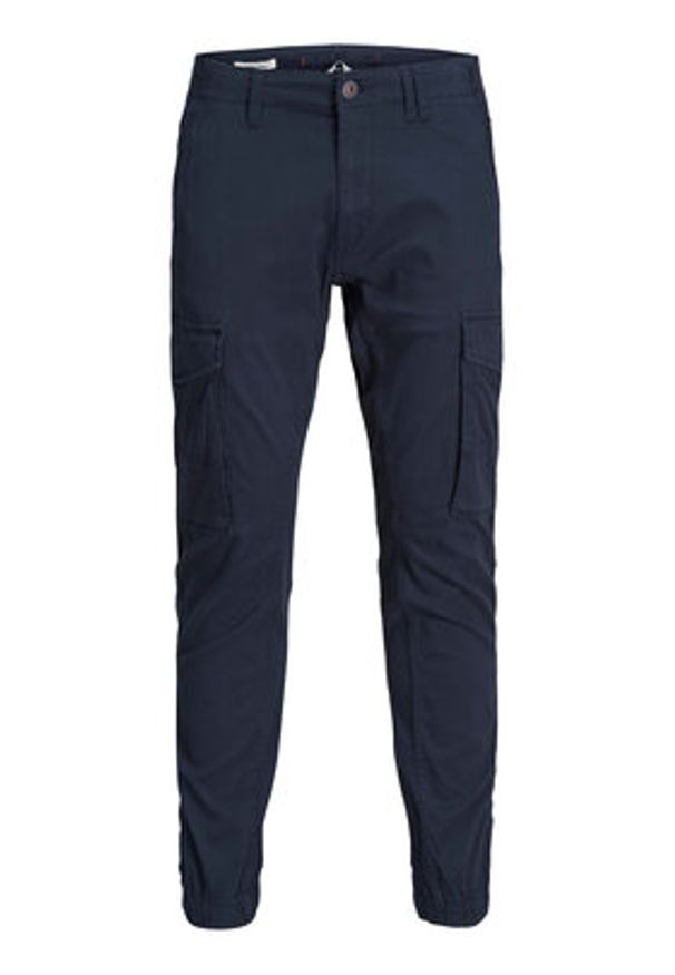 Jack & Jones - Jack&Jones Spodnie materiałowe Paul 12169582 Granatowy Tapered Fit. Kolor: niebieski. Materiał: bawełna