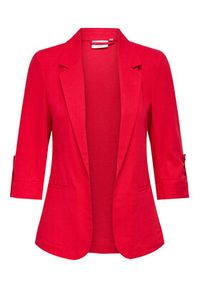only - ONLY Marynarka Caro 15312199 Czerwony Loose Fit. Kolor: czerwony. Materiał: wiskoza #7