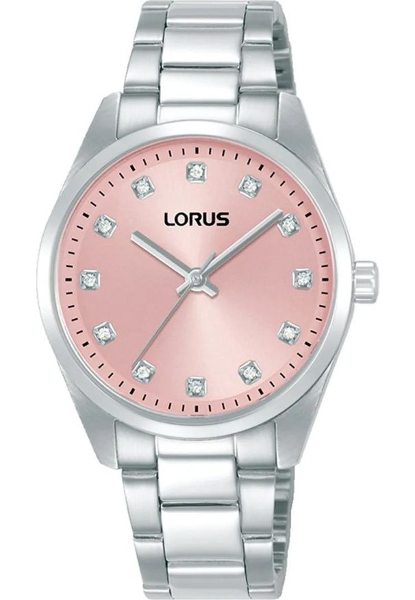 Zegarek damski Lorus RG325XX9 CYRKONIE srebrny. Kolor: srebrny