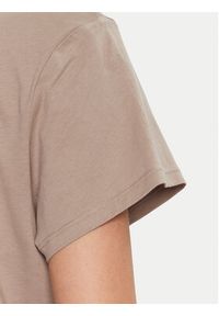 DKNY Sport T-Shirt DP4T9991 Beżowy Relaxed Fit. Kolor: beżowy. Materiał: bawełna. Styl: sportowy