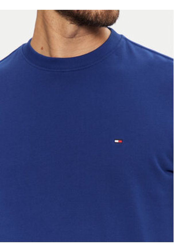 TOMMY HILFIGER - Tommy Hilfiger Bluza Essential MW0MW37237 Niebieski Regular Fit. Kolor: niebieski. Materiał: bawełna