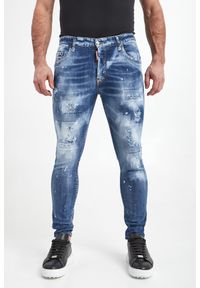 Jeansy męskie Super Twinky Jean DSQUARED2. Wzór: nadruk #6
