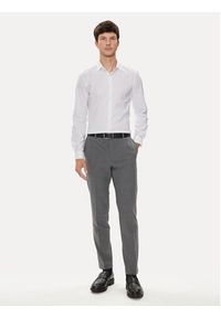 Calvin Klein Koszula K10K113182 Biały Slim Fit. Kolor: biały. Materiał: bawełna #4