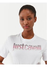 Just Cavalli T-Shirt 75PAHE00 Biały Regular Fit. Kolor: biały. Materiał: bawełna #4