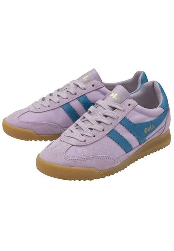 Buty do chodzenia damskie Gola Tornado. Kolor: wielokolorowy, niebieski, fioletowy. Materiał: zamsz, materiał, nylon. Szerokość cholewki: normalna. Sport: turystyka piesza