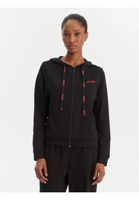 Hugo - HUGO Bluza 50556350 Czarny Regular Fit. Kolor: czarny. Materiał: bawełna, syntetyk #1