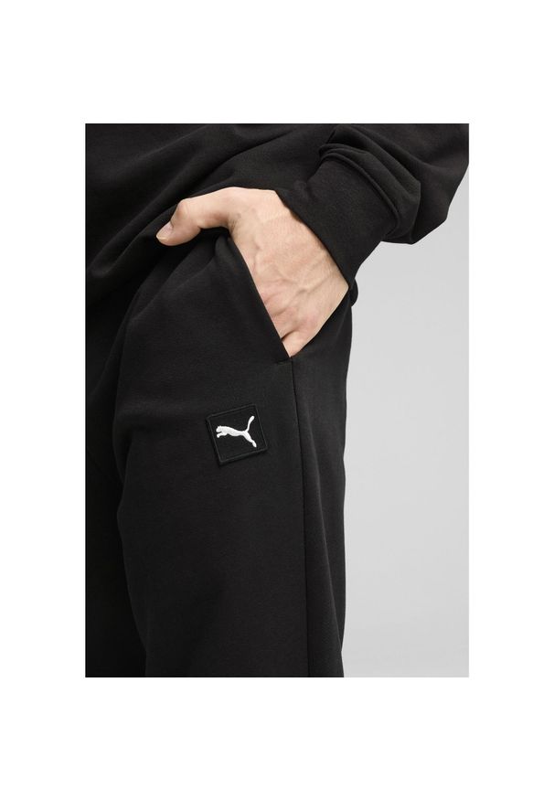Puma - Męskie spodnie Essentials Elevated PUMA Black. Kolor: czarny