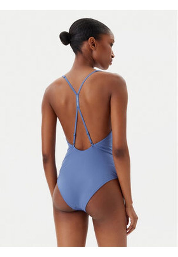 Calvin Klein Swimwear Strój kąpielowy KW0KW02798 Niebieski. Kolor: niebieski. Materiał: syntetyk