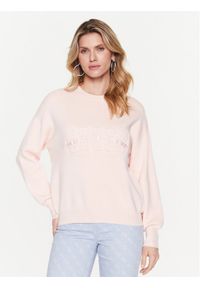 Guess Bluza Odette W3RR50 Z26I0 Różowy Regular Fit. Kolor: różowy. Materiał: wiskoza