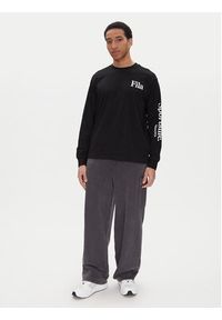Fila Longsleeve Laon FAM0904 Czarny Oversize. Kolor: czarny. Materiał: bawełna. Długość rękawa: długi rękaw #2