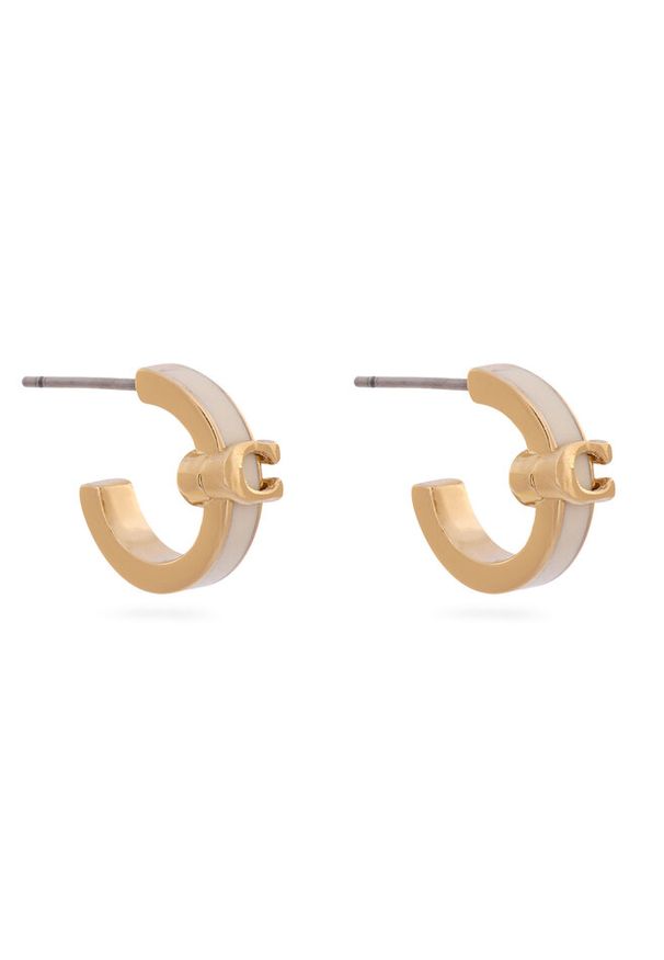 Kolczyki Coach. Materiał: złote. Kolor: złoty