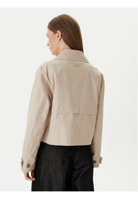 Calvin Klein Trencz LV044B541G Beżowy Regular Fit. Kolor: beżowy. Materiał: syntetyk, bawełna #6