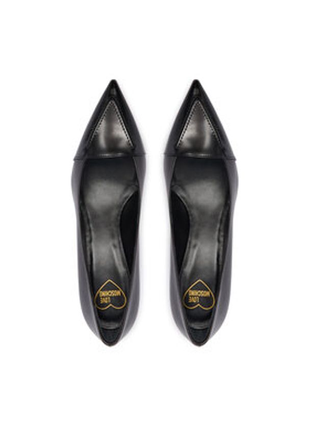 Love Moschino - LOVE MOSCHINO Czółenka JA10535G0NIA400A Czarny. Kolor: czarny. Materiał: skóra