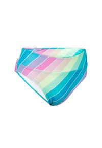 OLAIAN - Dół kostiumu kąpielowego dla dzieci Olaian 500 Bao Rainbow Stripes. Kolor: wielokolorowy. Materiał: poliester, materiał, elastan